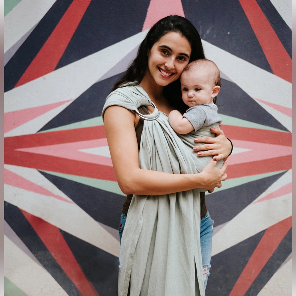 Nalakāi sage green ring sling